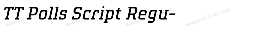TT Polls Script Regu字体转换
